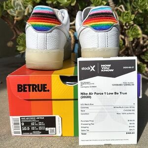 🔺Be true Nike Air Force 1 stock X size 9 pristine condition box and receipt 🧾